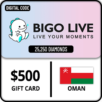 Bigo Live Gift Card 25250 Diamonds Oman $500 product image
