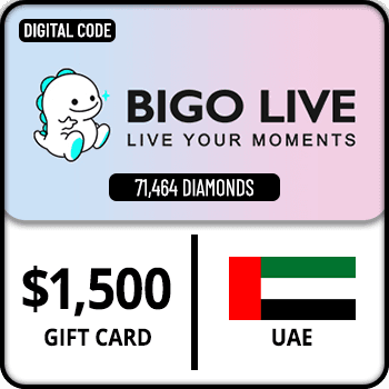 Bigo Live Gift Card 71464 Diamonds UAE $1500 product image