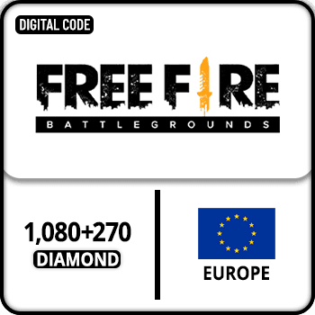 Free Fire Gift Card Europe 1080+270 Diamond product image
