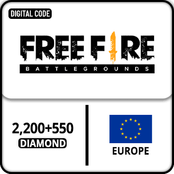Free Fire Gift Card Europe 2200+550 Diamond product image