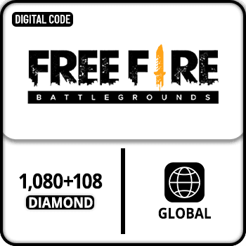 Free Fire Gift Card Global 1080+108 Diamond product image