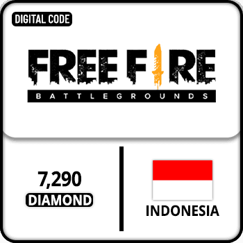 Free Fire Gift Card Indonesia 7290 Diamond product image