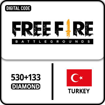 Free Fire Gift Card Turkey 530+133 Diamond product image