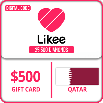 Likee Gift Card Qatar 25500 Diamonds $500