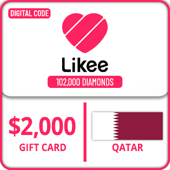 Likee Gift Card Qatar 102000 Diamonds $2000