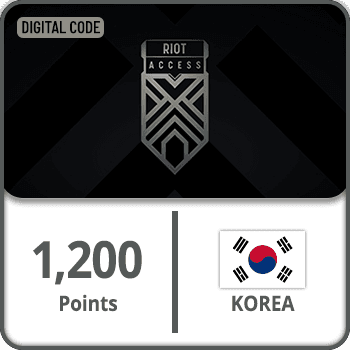 Riot Access Gift Card Korea 1200 Points product image