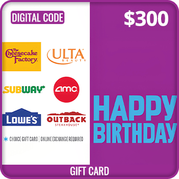 Happy Birthday Gift Card $300 product image
