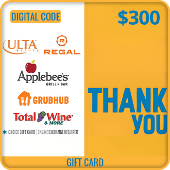 THANK YOU Swap Gift Card $300 product image