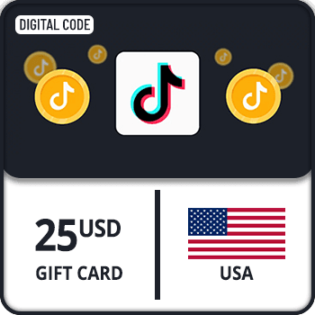TikTok Coin Gift Card USA $25 by Rewarble
