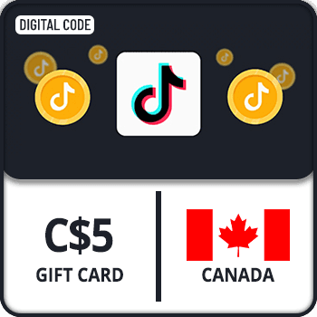 TikTok Coin Gift Card Canada C$5 by Rewarble product image