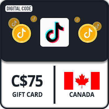 TikTok Coin Gift Card Canada C$75 by Rewarble product image