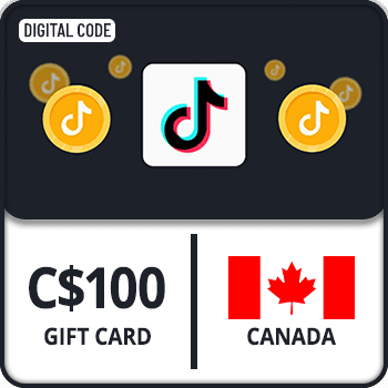 TikTok Coin Gift Card Canada C$100 by Rewarble product image