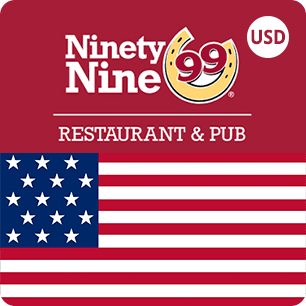 99 Restaurant & Pubs Gift Cards USA