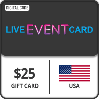 Live Event Card Gift Card USA $ 25 product image