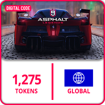 Asphalt 9 Gift Card GLOBAL Tokens 1275 product image