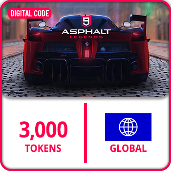 Asphalt 9 Gift Card GLOBAL Tokens 3000 product image