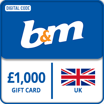 B&M Gift Card UK 1000 GBP product image
