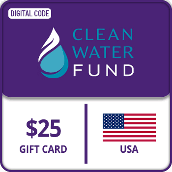 Clean Water Fund Gift Card USA 25 USD product image
