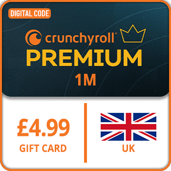 Crunchyroll 1M Gift Card UK £4.99 GBP product image