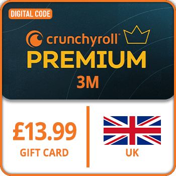 Crunchyroll 3M Gift Card UK £13.99 GBP product image