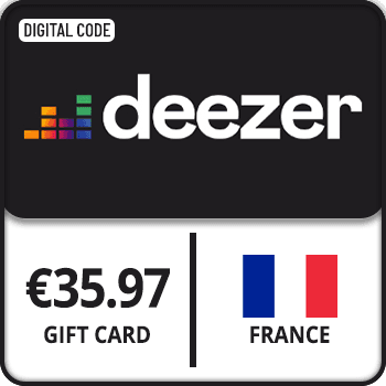 Deezer Premium Gift Card FRANCE 35.97 product image