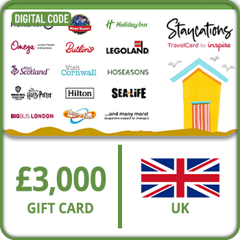 Inspire Staycation Gift Card UK 3000 GBP product image