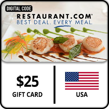 Restaurant.com  Gift Caed USA 25 USD product image