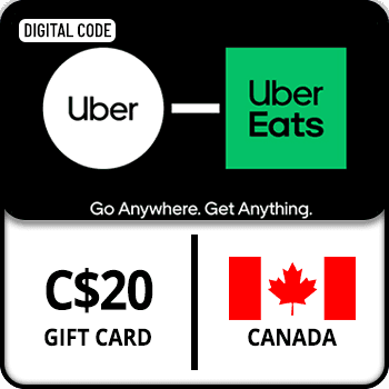 Uber Rides & Eats Gift Card CANADA 20 CAD product image