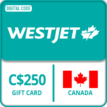 WestJet Gift Card CANADA 250 CAD product image