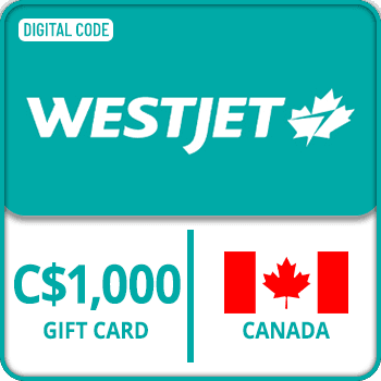 WestJet Gift Card CANADA 1000 CAD product image