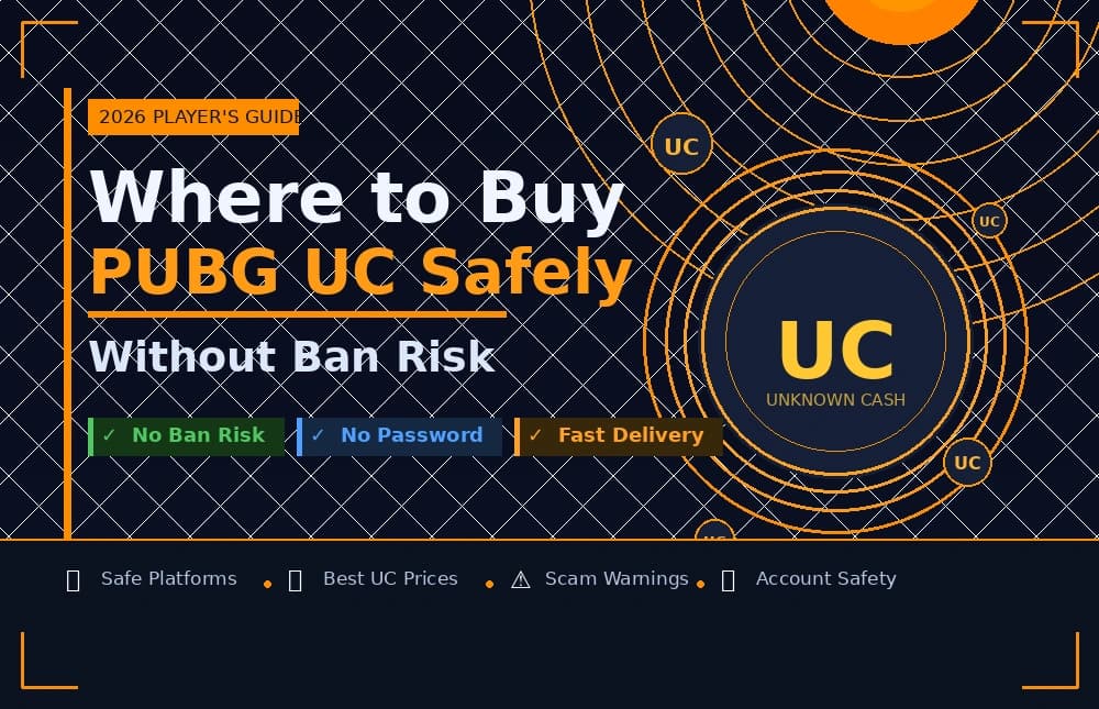 "Where to Buy PUBG UC Safely Without Ban Risk (2026 Player's Guide) " "Where to Buy PUBG UC Safely Without Ban Risk (2026 Player's Guide) "