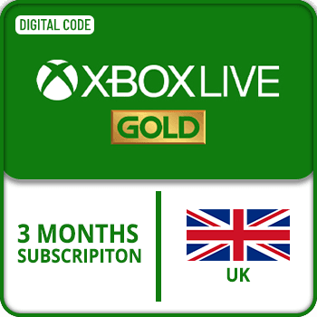 Xbox Live Gold UK 3M Subscription product image