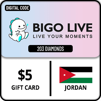 Bigo Live Gift Card 203 Diamonds Jordan $5 product image