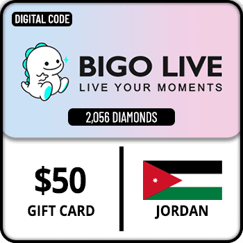 Bigo Live Gift Card 2056 Diamonds Jordan $50 product image