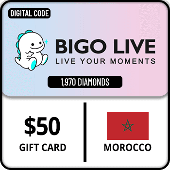Bigo Live Gift Card 1970 Diamonds Morocco $50 product image