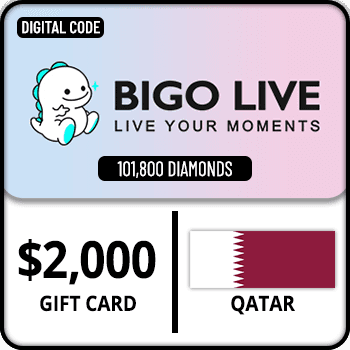 Bigo Live Gift Card 101800 Diamonds Qatar $2000 product image