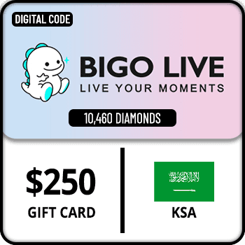 Bigo Live Gift Card 10460 Diamonds KSA $250 product image