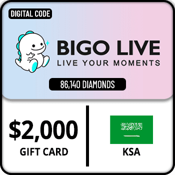 Bigo Live Gift Card 86140 Diamonds KSA $2000 product image