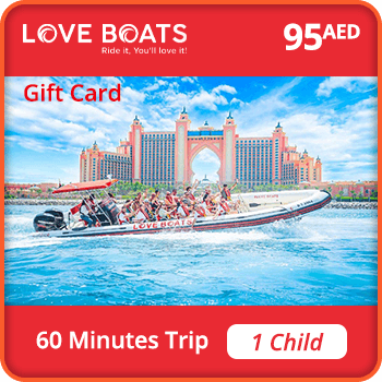 Love Boats Trip 60 minutes – 1 CHILD 95 AED product image