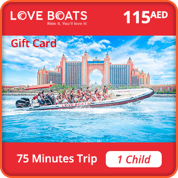 Love Boats Trip 75 minutes – 1 CHILD 115 AED product image