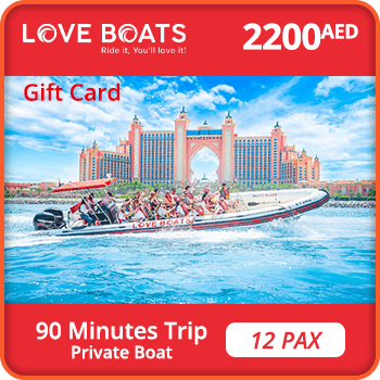 Love Boats Trip 90 minutes - PRIVATE BOAT(MAX 12 PAX) 2200 AED product image
