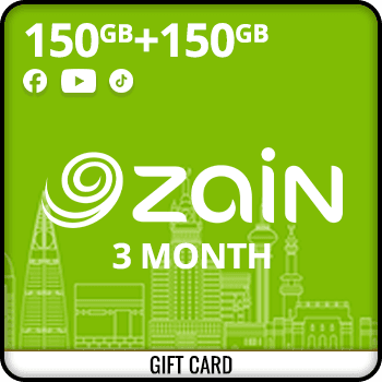 Zain Data 150GB + 150GB YT&FB&TK For 3 Months product image