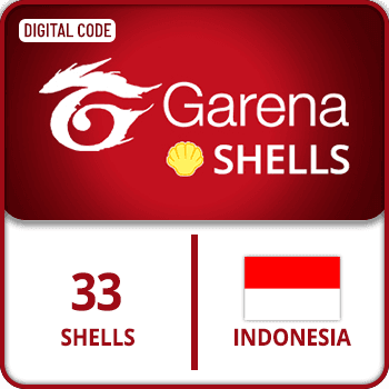 Garena Shells Gift Card Indonesia 33 Shells product image