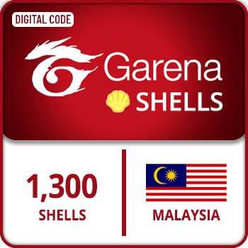 Garena Shells Gift Card Malaysia 1300 Shells product image