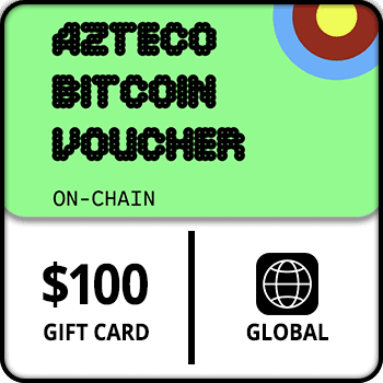 Azteco Bitcoin Voucher ON-CHAIN Gift Card Global $100 product image