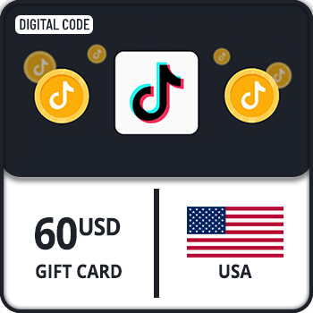 TikTok Coin Gift Card USA $60 by Rewarble