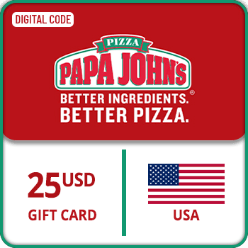 Papa Johns eGift Voucher USA $25 product image