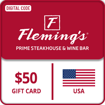 Flemings Prime Steakhouse and Wine Bar Voucher Gift Card USA $50 product image