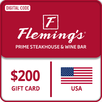 Flemings Prime Steakhouse and Wine Bar Voucher Gift Card USA $200 product image