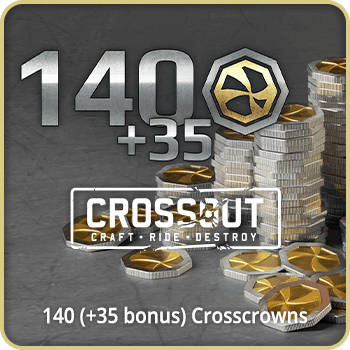 Crossout 140 (+35 bonus) Crosscrowns Gift Card product image Crossout 140 (+35 bonus) Crosscrowns Gift Card product image